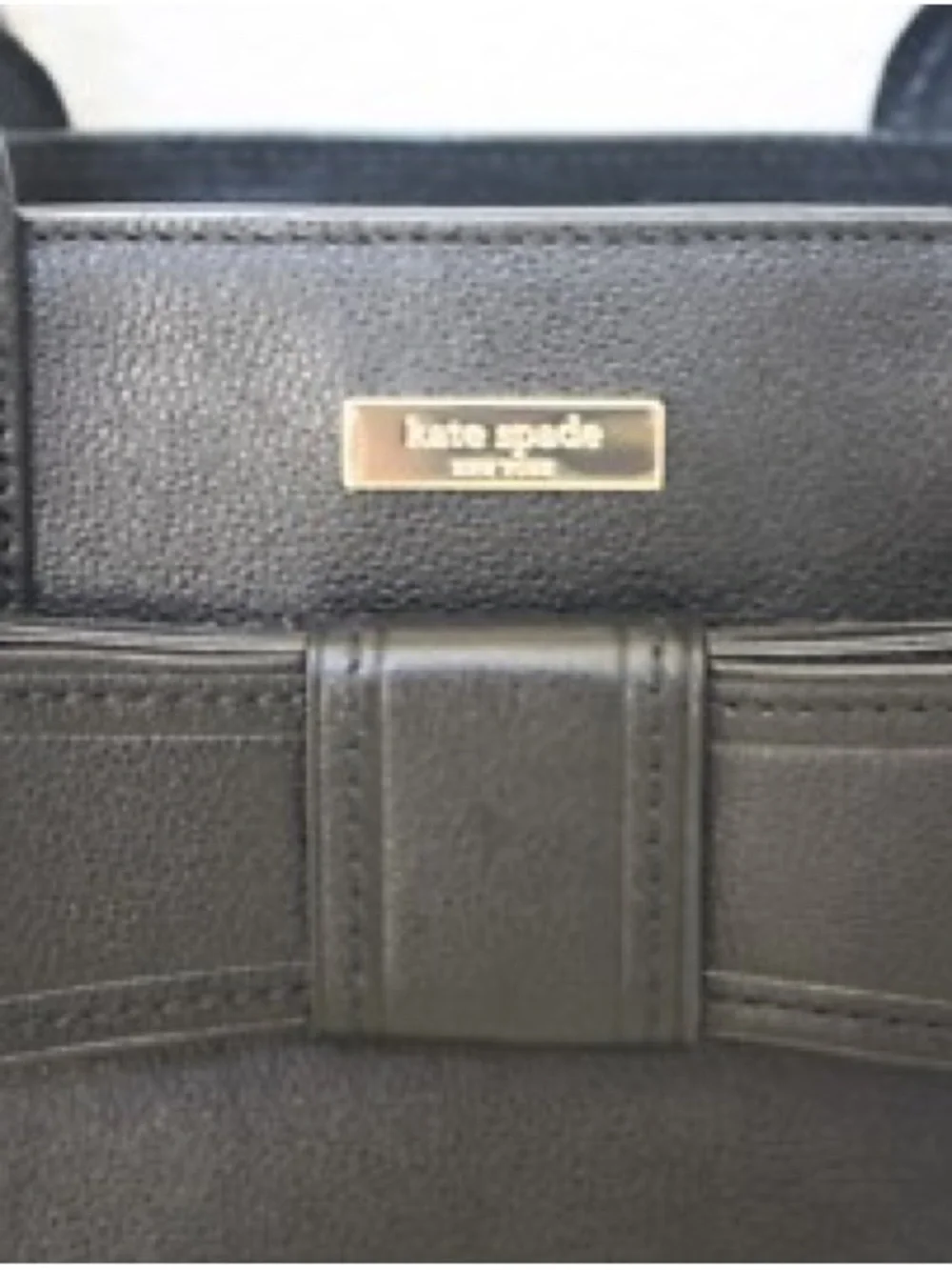Kate Spade Black Leather Bow Satchel